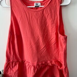 Old Navy Peplum tank top in pink